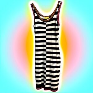 Circus NY by Sam Edelman Blocked Stripe Rib Midi Dress Size Large